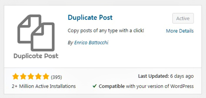 Duplicate Post | Plugins | DS Web Design Plus