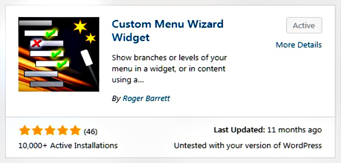 Custom Menu Wizard | Plugins | DS Web Design Plus