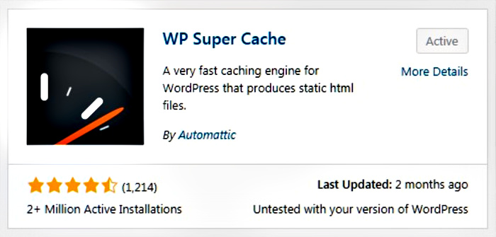 WP Super Cache | Plugins | DS Web Design Plus