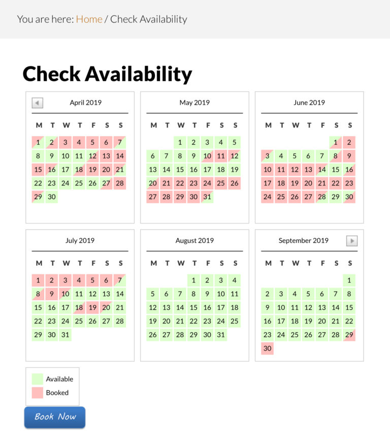 Adding an Availability Calendar to Your Website
