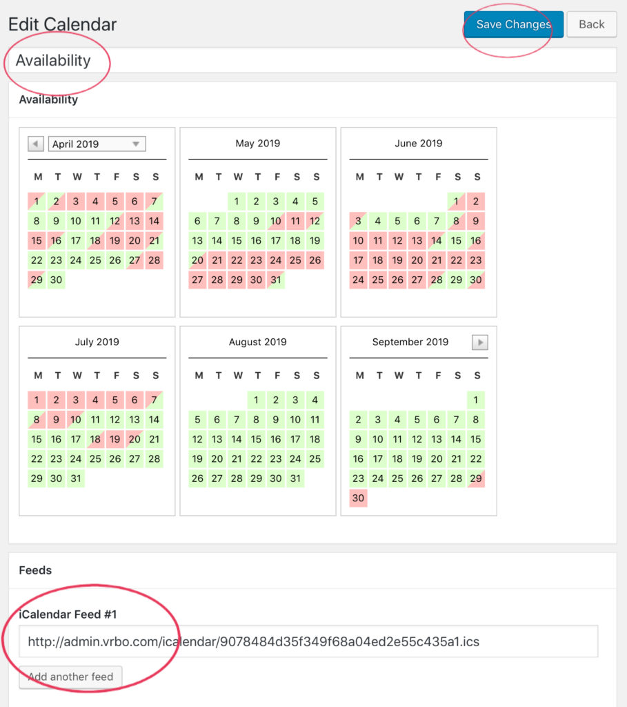 Calendar Title | Calendar Install | DS Web Design Plus